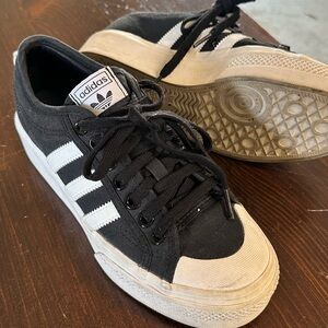 Adidas Women’s Black and White Sneakers